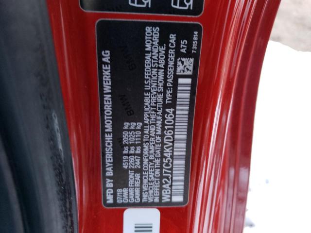 2019 BMW M240XI WBA2J7C54KVD61064