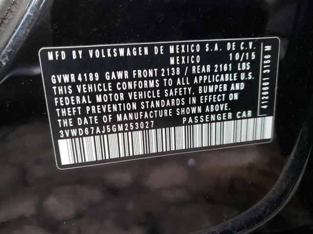 2016 VOLKSWAGEN JETTA SE - 3VWD67AJ5GM253027