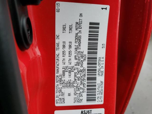 2015 TOYOTA TUNDRA DOU - 5TFUM5F15FX061587