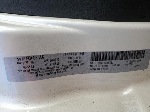 2017 FIAT 500 ELECTR 3C3CFFGE4HT547761
