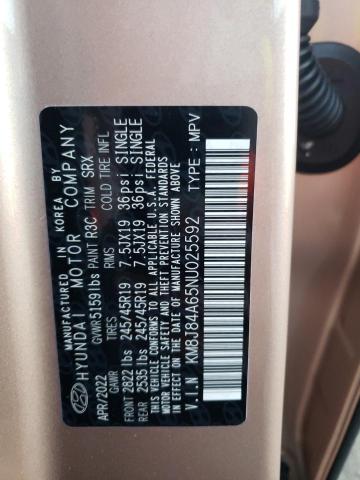 2022 HYUNDAI NEXO LIMIT KM8J84A65NU025592