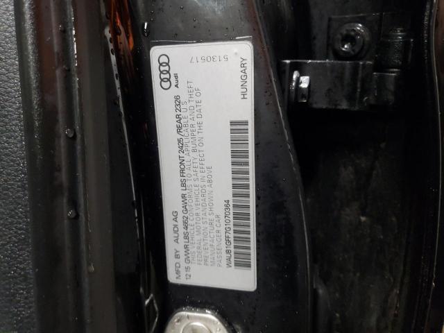 2016 AUDI S3 PREMIUM WAUB1GFF7G1070364