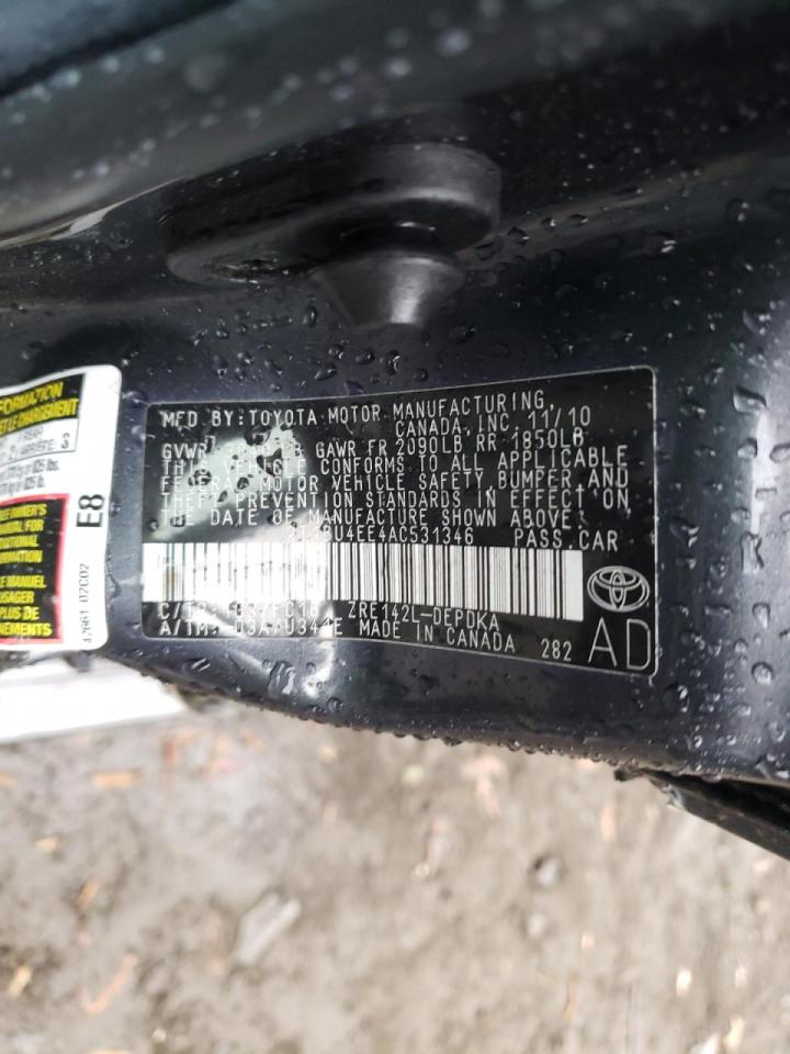 2T1BU4EE4AC531346 2010 Toyota Corolla Base