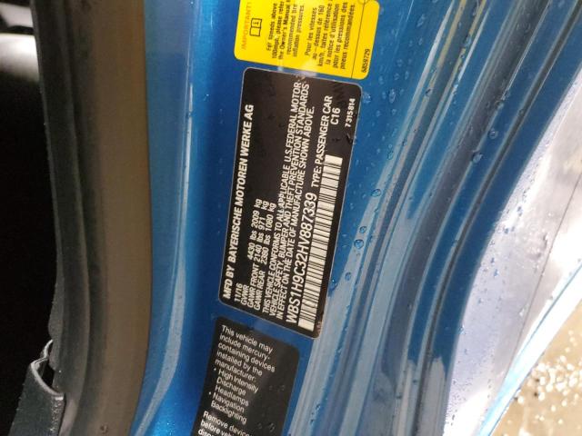 2017 BMW M2 WBS1H9C32HV887339