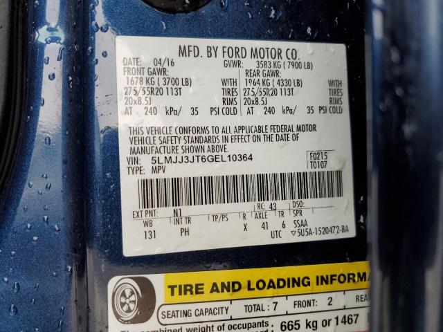 5LMJJ3JT6GEL10364 Lincoln Navigator L Select