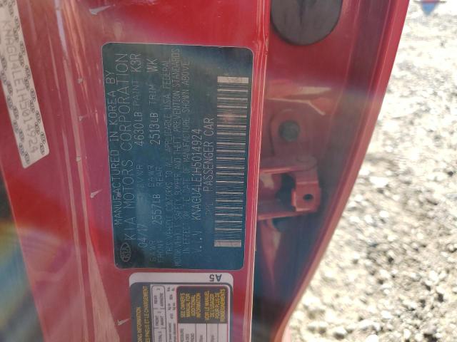 KNAGU4LE1H5014924 KIA OPTIMA HYBRID
