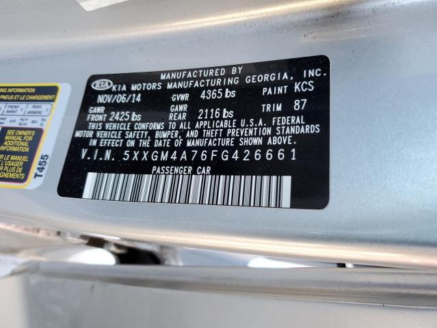 5XXGM4A76FG426661 KIA Optima Lx