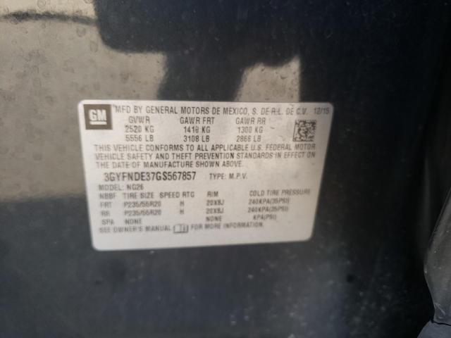 3GYFNDE37GS567857 Cadillac Srx Premium Collection