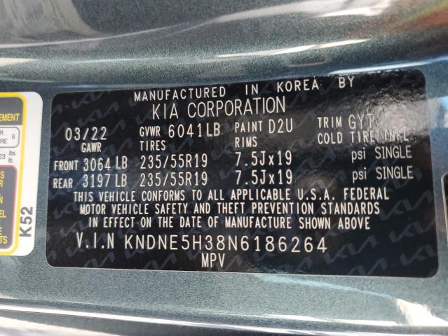 2022 KIA CARNIVAL S KNDNE5H38N6186264