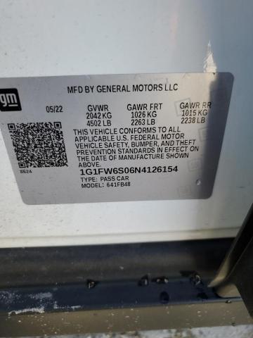 2022 CHEVROLET BOLT EV 1L 1G1FW6S06N4126154