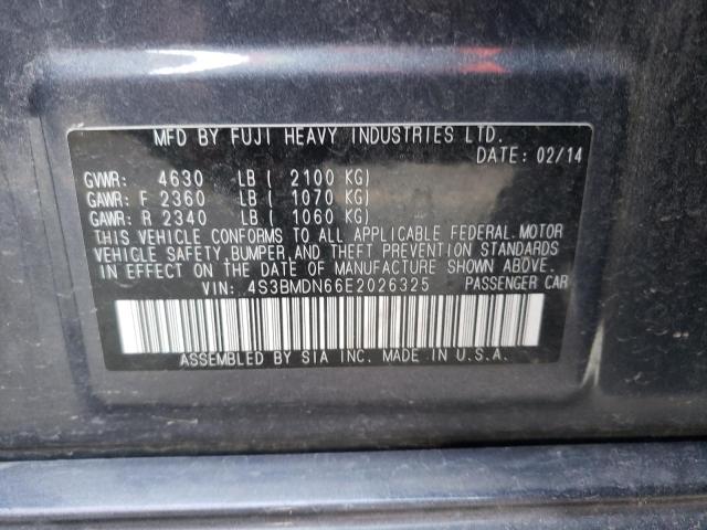 4S3BMDN66E2026325 Subaru Legacy 3.6r Limited