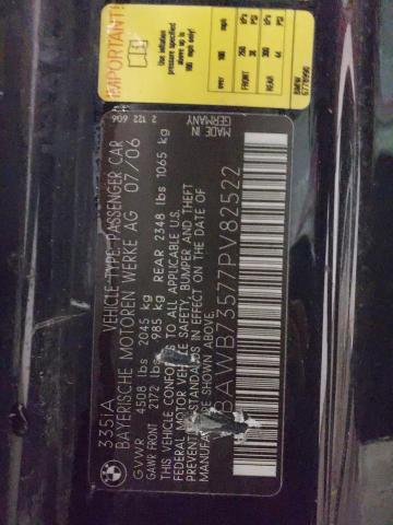 WBAWB73577PV82522 BMW 335 I