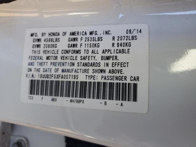 19UUB2F5XFA007195 Acura TLX TECH