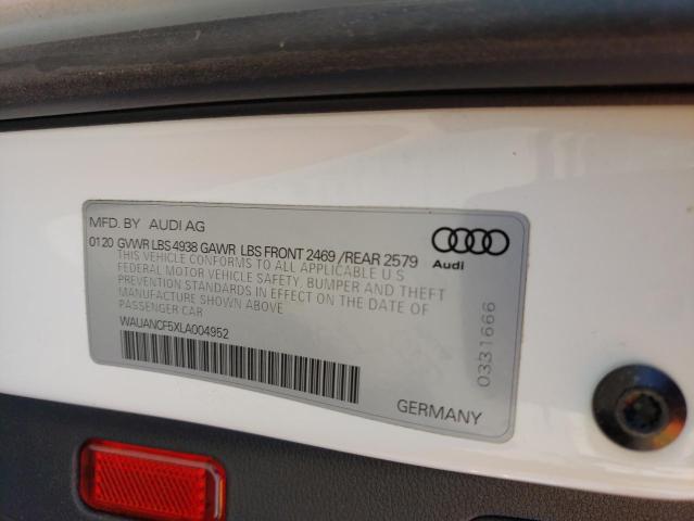 2020 AUDI A5 PREMIUM - WAUANCF5XLA004952