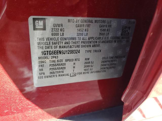 2018 GMC CANYON DEN 1GTG6EEN9J1208324