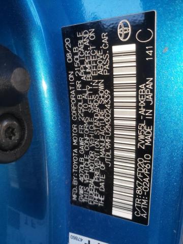 2021 TOYOTA PRIUS HYB JTDL9MFU2M3024339