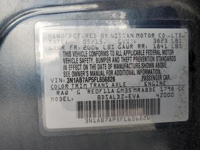 2015 NISSAN SENTRA S W 3N1AB7AP5FL656826