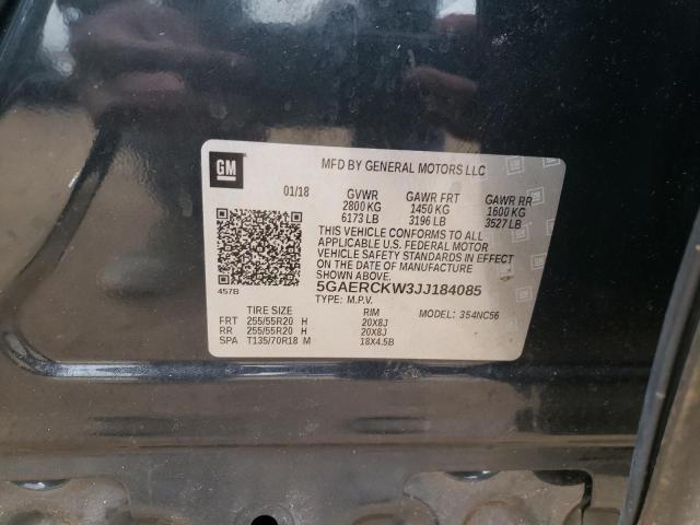 2018 BUICK ENCLAVE PR 5GAERCKW3JJ184085