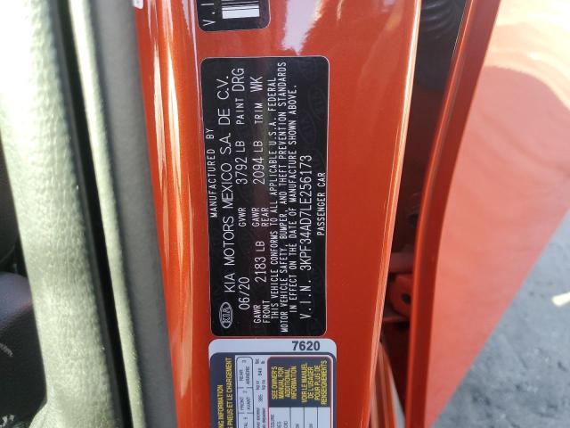 3KPF34AD7LE256173 KIA Forte Gt Line