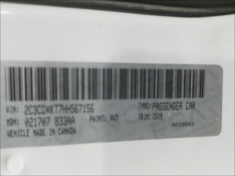 2017 DODGE CHARGER PO 2C3CDXKT7HH567156