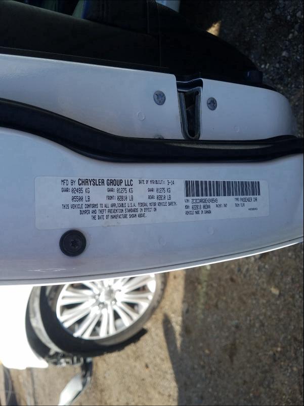 2014 CHRYSLER 300 2C3CCARG8EH249549