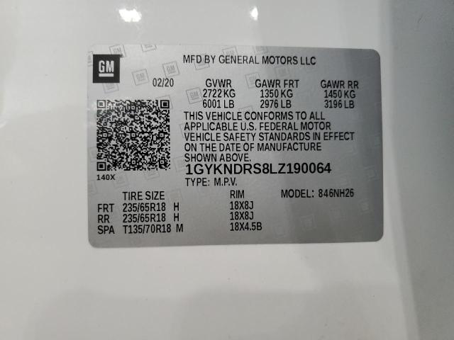 1GYKNDRS8LZ190064 Cadillac Xt5 Premium Luxury