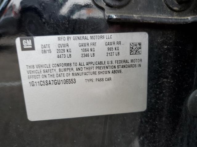 2016 CHEVROLET MALIBU LIM 1G11C5SA7GU106553