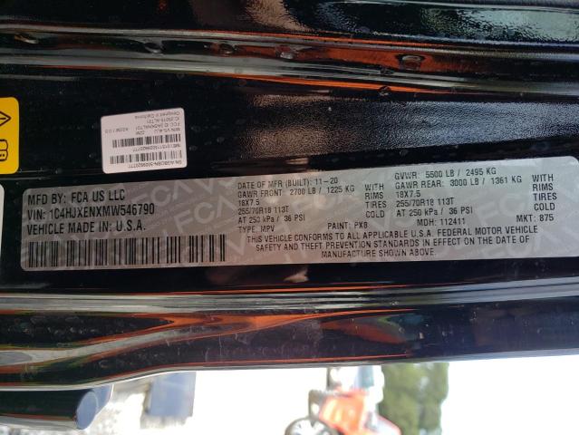 1C4HJXENXMW546790 Jeep Wrangler Unlimited Sahara