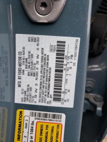 2021 FORD BRONCO SPO 3FMCR9B67MRA18330