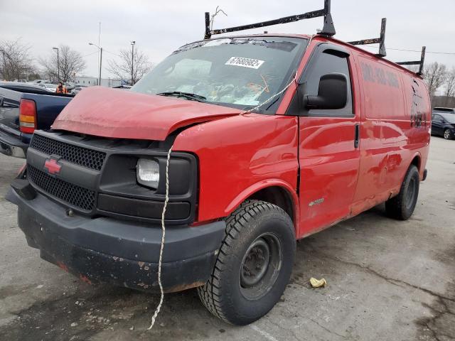 Salvage cars for sale from Copart Louisville, KY: 2005 Chevrolet Express G2