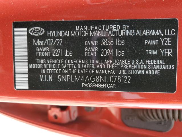 2022 HYUNDAI ELANTRA SE - 5NPLM4AG8NH078122