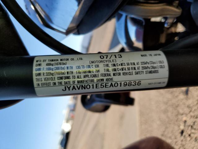 2014 YAMAHA XVS950 A JYAVN01E5EA019836