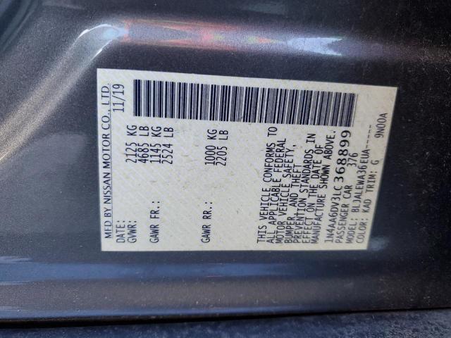 2020 NISSAN MAXIMA SL 1N4AA6DV3LC368899