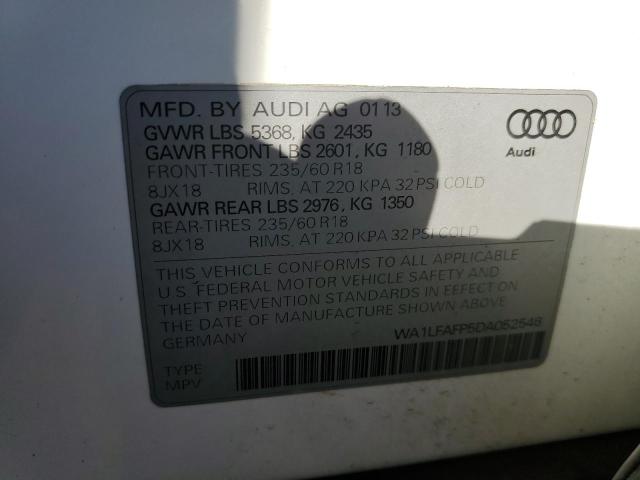 VIN WA1LFAFP5DA052546 2013 Audi Q5, Premium Plus no.12