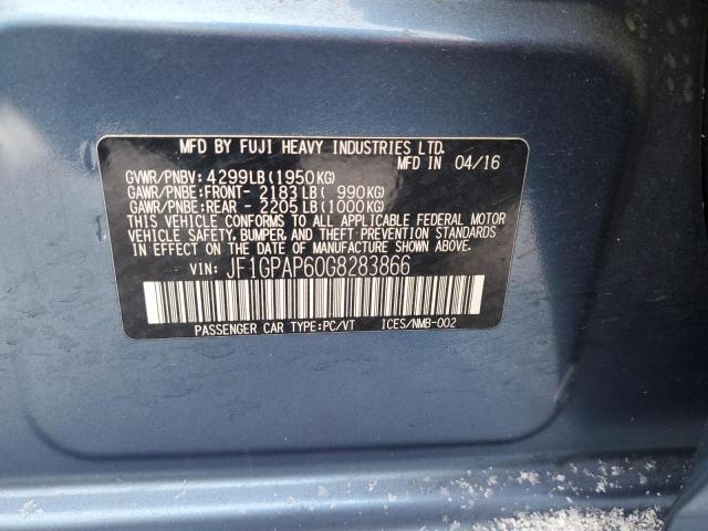 JF1GPAP60G8283866 Subaru Impreza Sport Premium