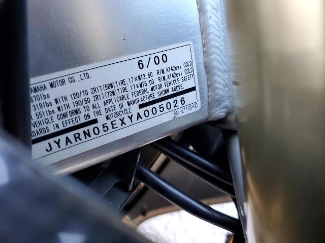 2000 YAMAHA R1 JYARN05EXYA005026