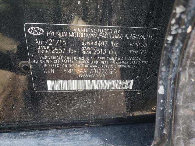 2015 HYUNDAI SONATA 4D 5NPE34AF7FH227320