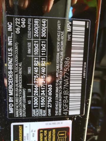 2022 MERCEDES-BENZ GLE 350 - 4JGFB4JB7NA775386