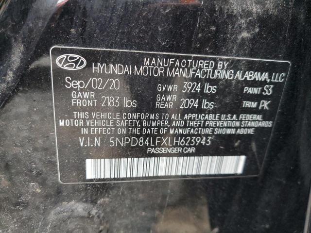 VIN 5NPD84LFXLH623943 2020 HYUNDAI ELANTRA no.12