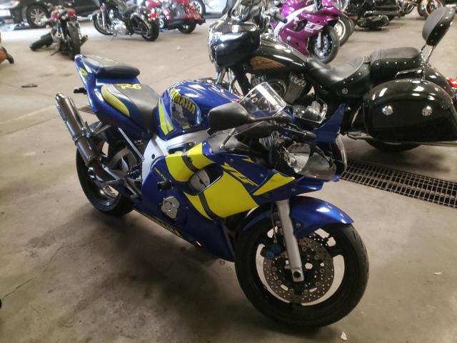 Salvage cars for sale from Copart Denver, CO: 2002 Yamaha YZFR6 L