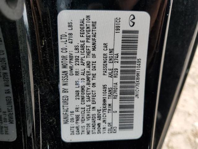 2017 INFINITI Q60 BASE JN1CV7EK8HM110495