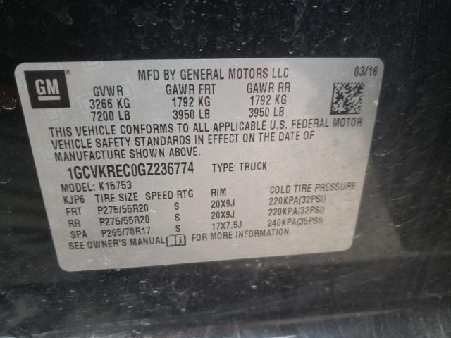 2016 CHEVROLET 1500 - 1GCVKREC0GZ236774