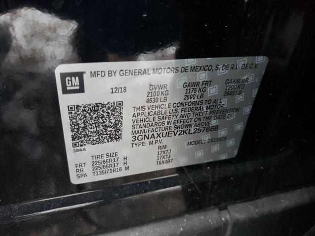 3GNAXUEV2KL257668 Chevrolet Equinox