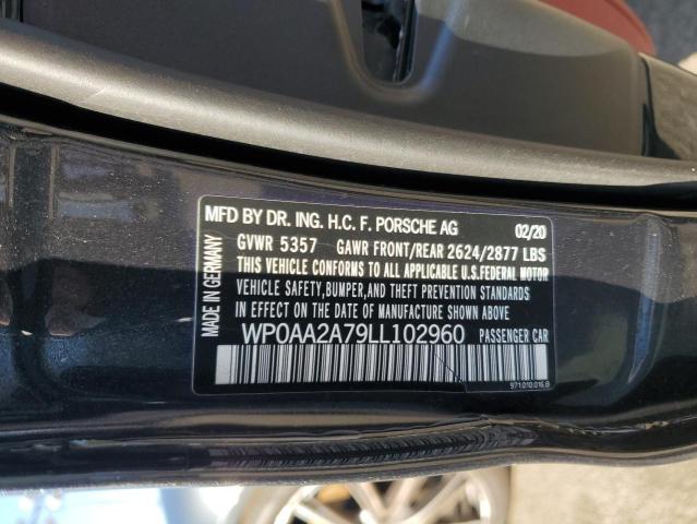 2020 PORSCHE PANAMERA B WP0AA2A79LL102960