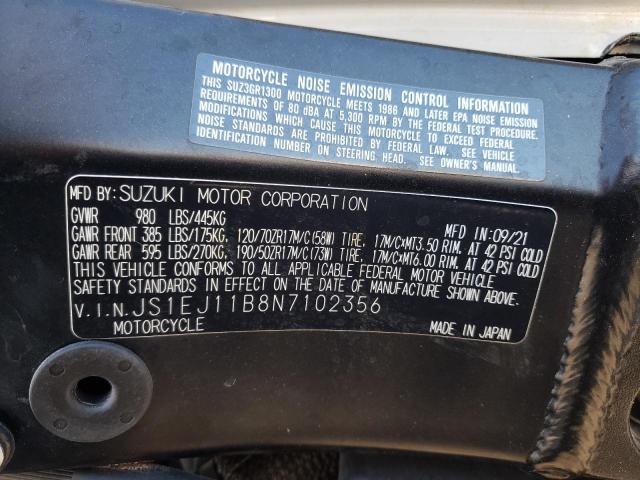 2022 SUZUKI GSX1300 RR JS1EJ11B8N7102356