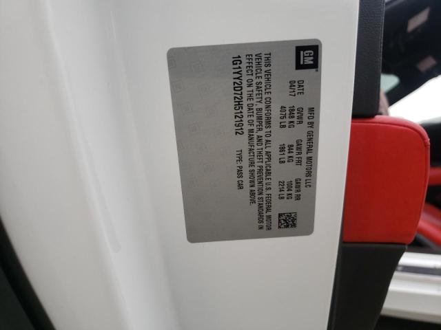 2017 CHEVROLET CORVETTE G - 1G1YY2D72H5121912