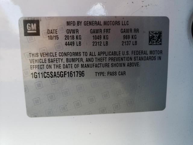 2016 CHEVROLET MALIBU LIM - 1G11C5SA5GF161796