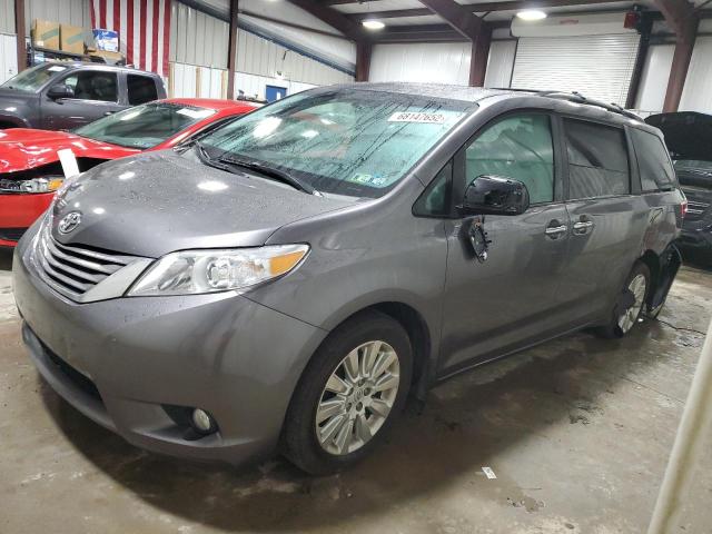 Salvage cars for sale from Copart West Mifflin, PA: 2015 Toyota Sienna XLE