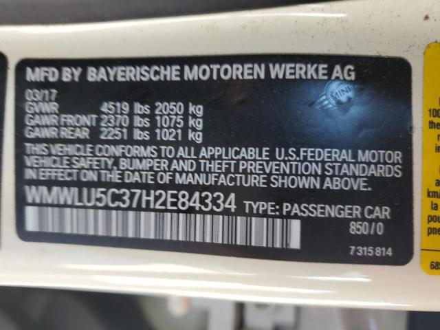 2017 MINI COOPER S C - WMWLU5C37H2E84334
