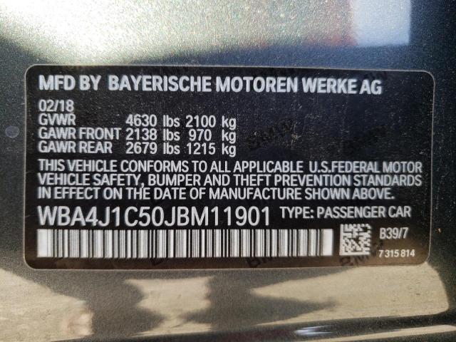 WBA4J1C50JBM11901 BMW 430i Gran Coupe